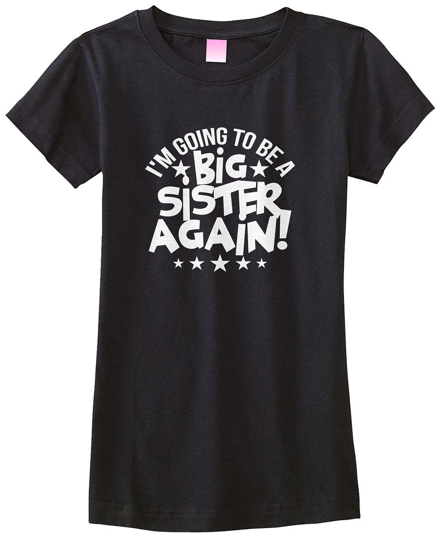 Threadrock Girls I'm Going To Be A Big Sister Again Fitted T-shirt Family - Photo 2 sur 5