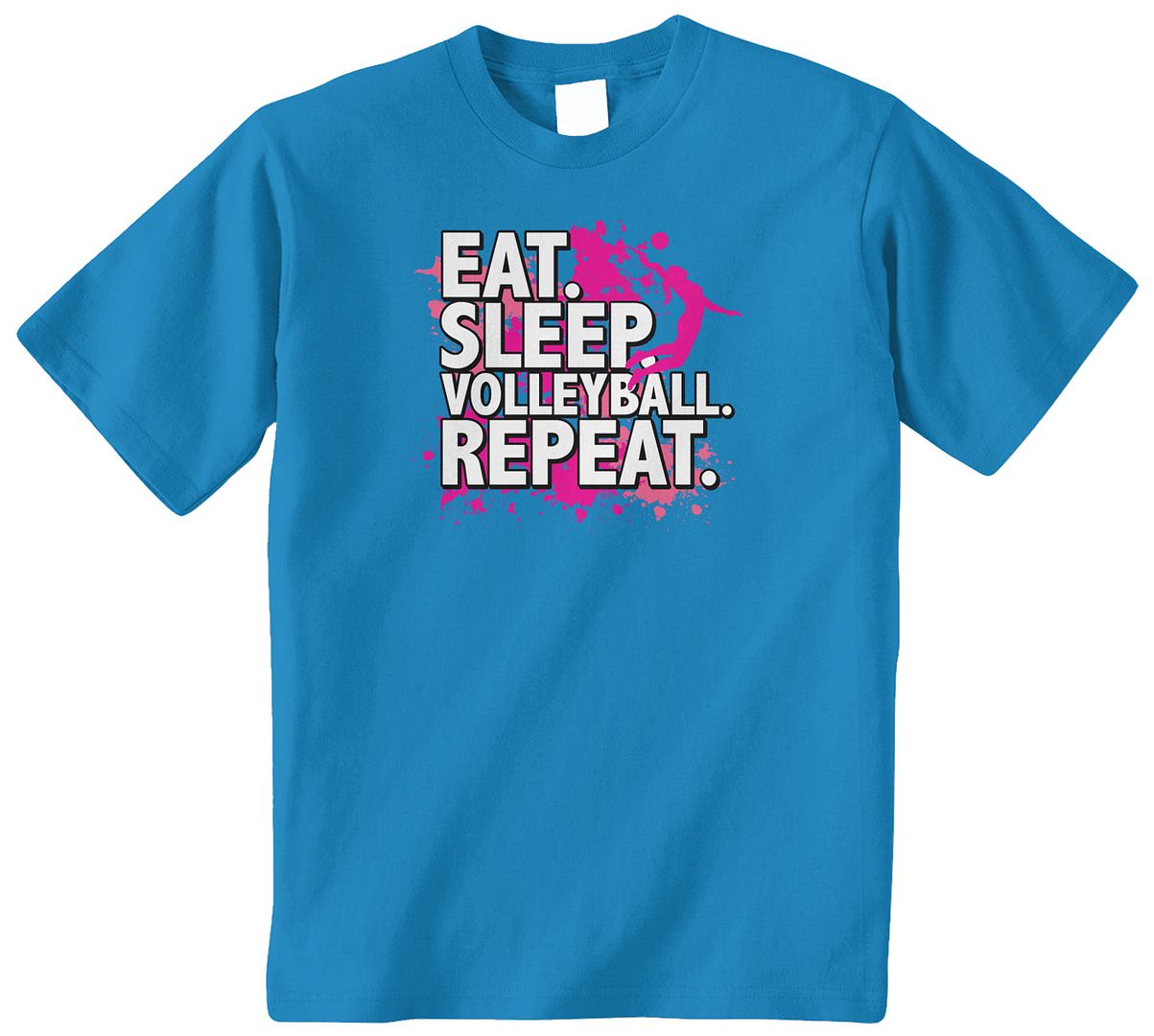 Threadrock Kids Eat Sleep Volleyball Youth T-shirt Sport Slogan Spike - Picture 8 of 8