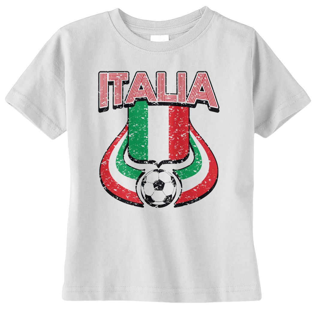 Threadrock Baby Italia Soccer Infant Tshirt Italy Italian Football