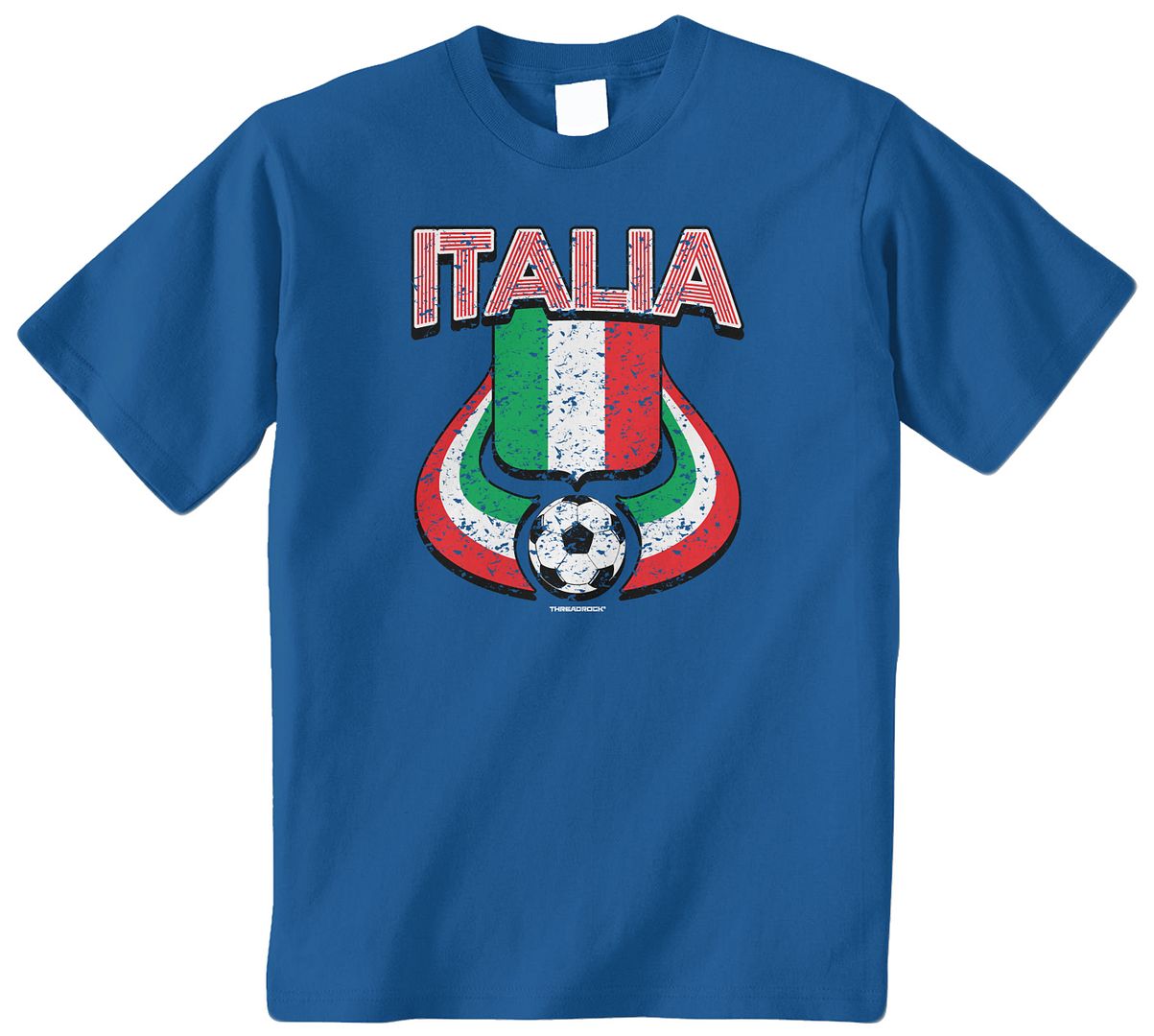 Threadrock Kids Italia Soccer Youth Tshirt Italy Italian Football Team