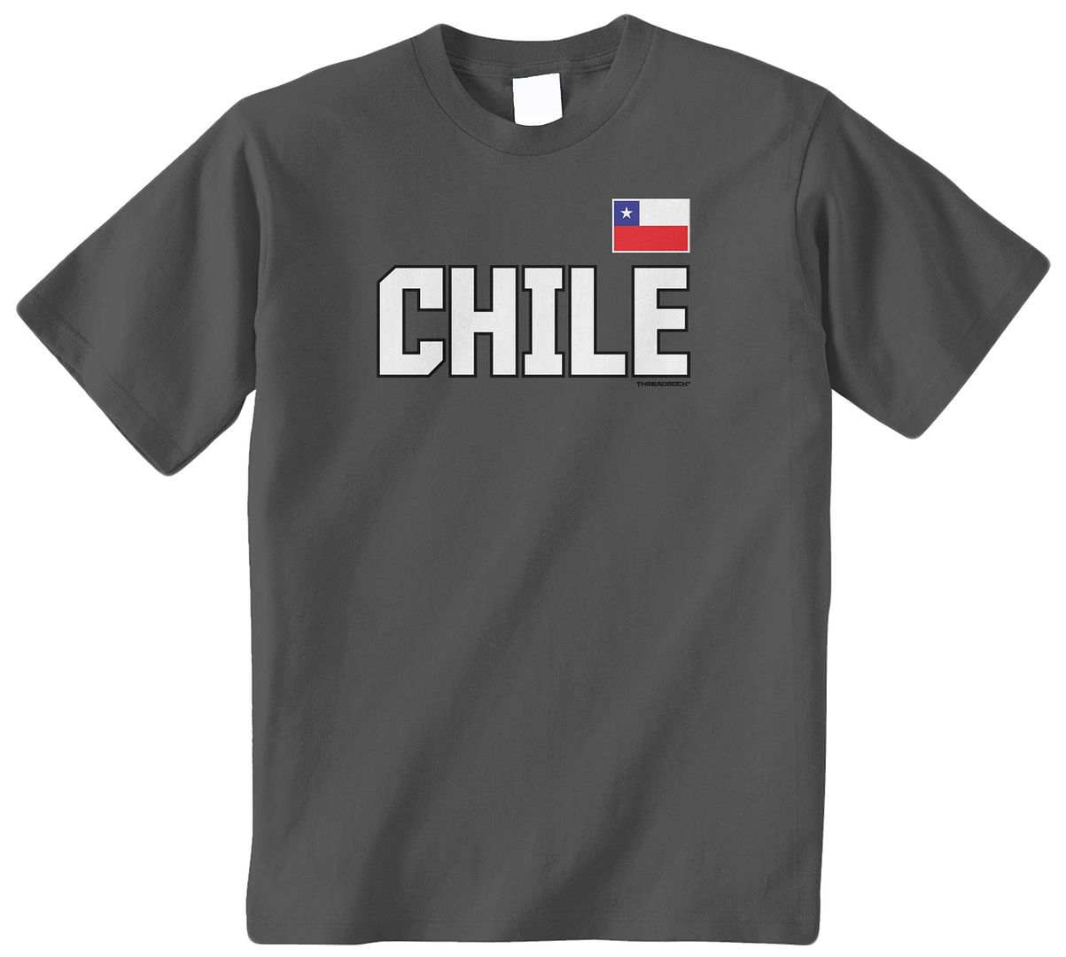 Threadrock Kids Chile National Team Youth T-shirt Chilean Flag Pride Soccer - Picture 2 of 8