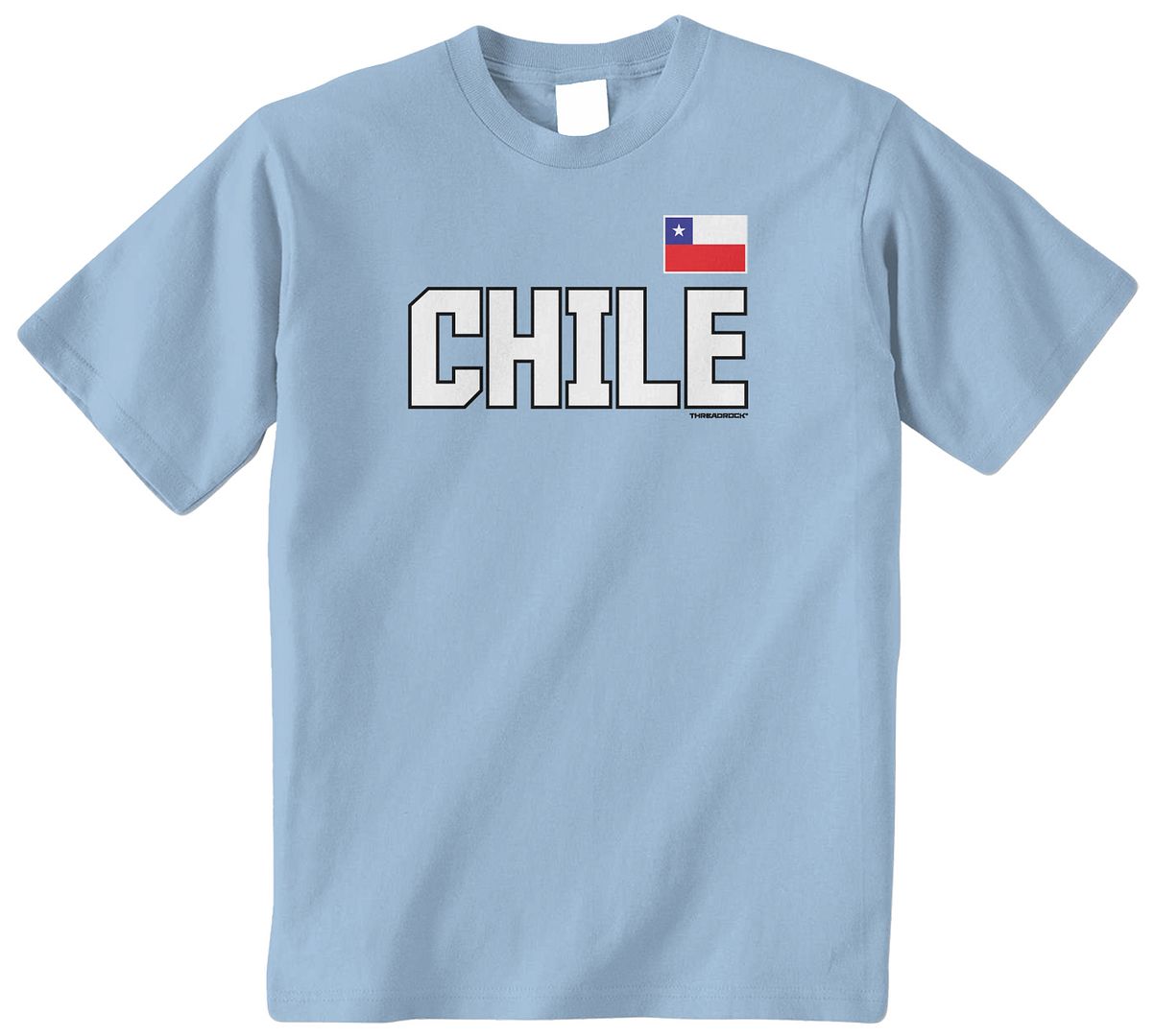 Threadrock Kids Chile National Team Youth T-shirt Chilean Flag Pride Soccer - Picture 3 of 8