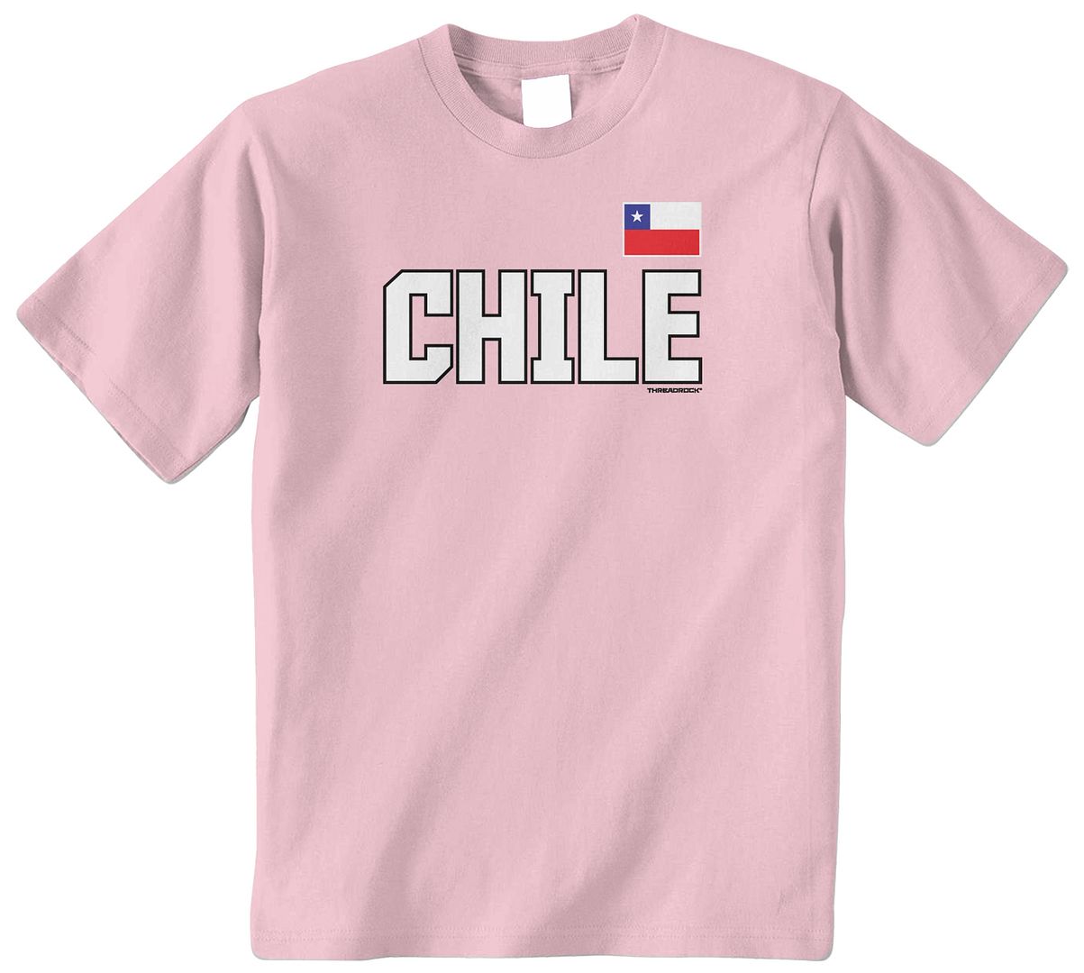 Threadrock Kids Chile National Team Youth T-shirt Chilean Flag Pride Soccer - Picture 5 of 8