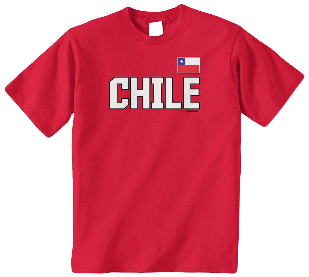 Threadrock Kids Chile National Team Youth T-shirt Chilean Flag Pride Soccer - Picture 6 of 8