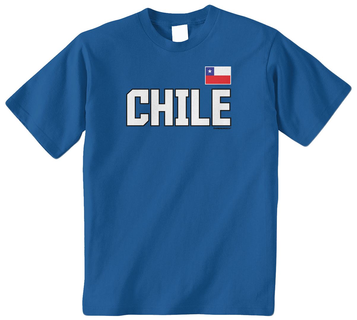 Threadrock Kids Chile National Team Youth T-shirt Chilean Flag Pride Soccer - Picture 7 of 8
