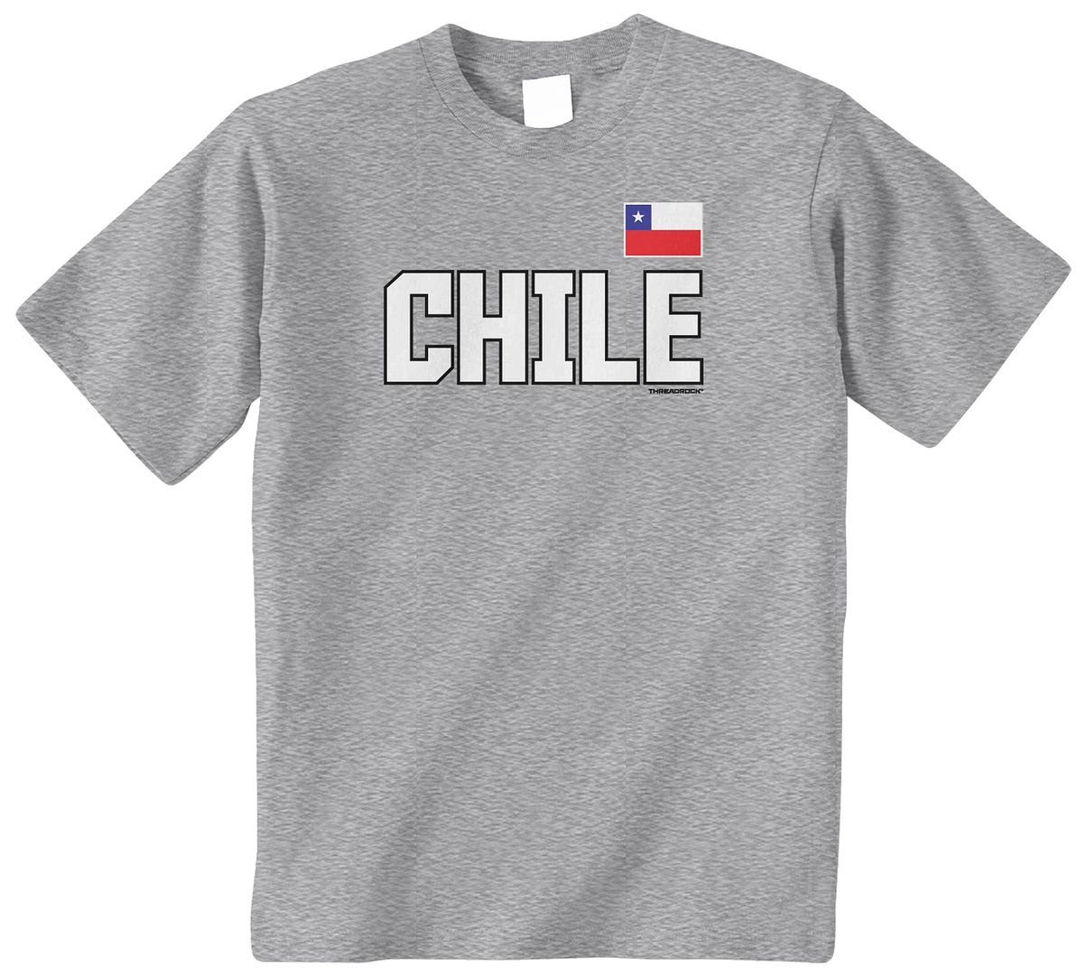 Threadrock Kids Chile National Team Youth L/S T-shirt Chilean Flag Pride Soccer 