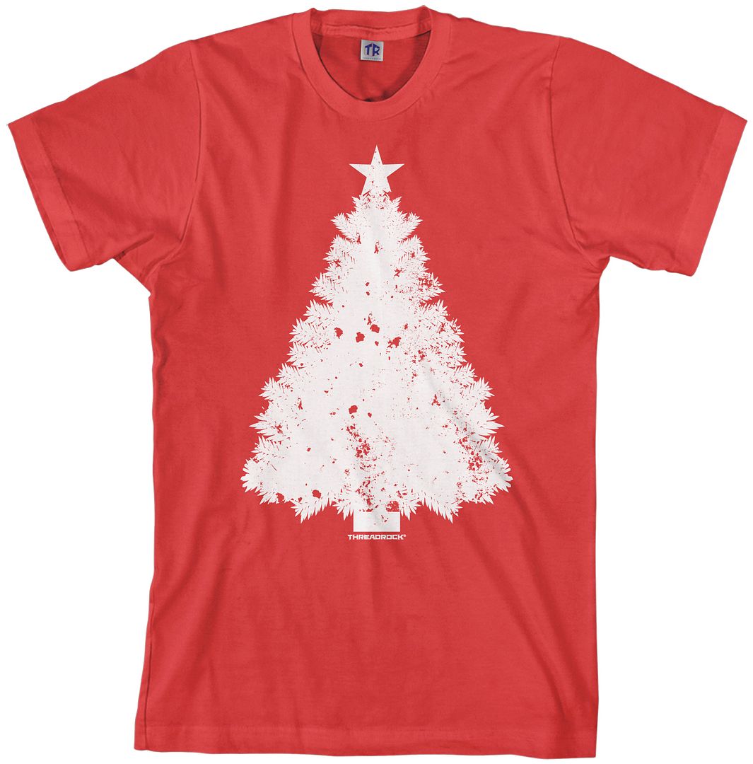 Threadrock Men's Christmas Tree Tshirt Santa Claus Holiday eBay