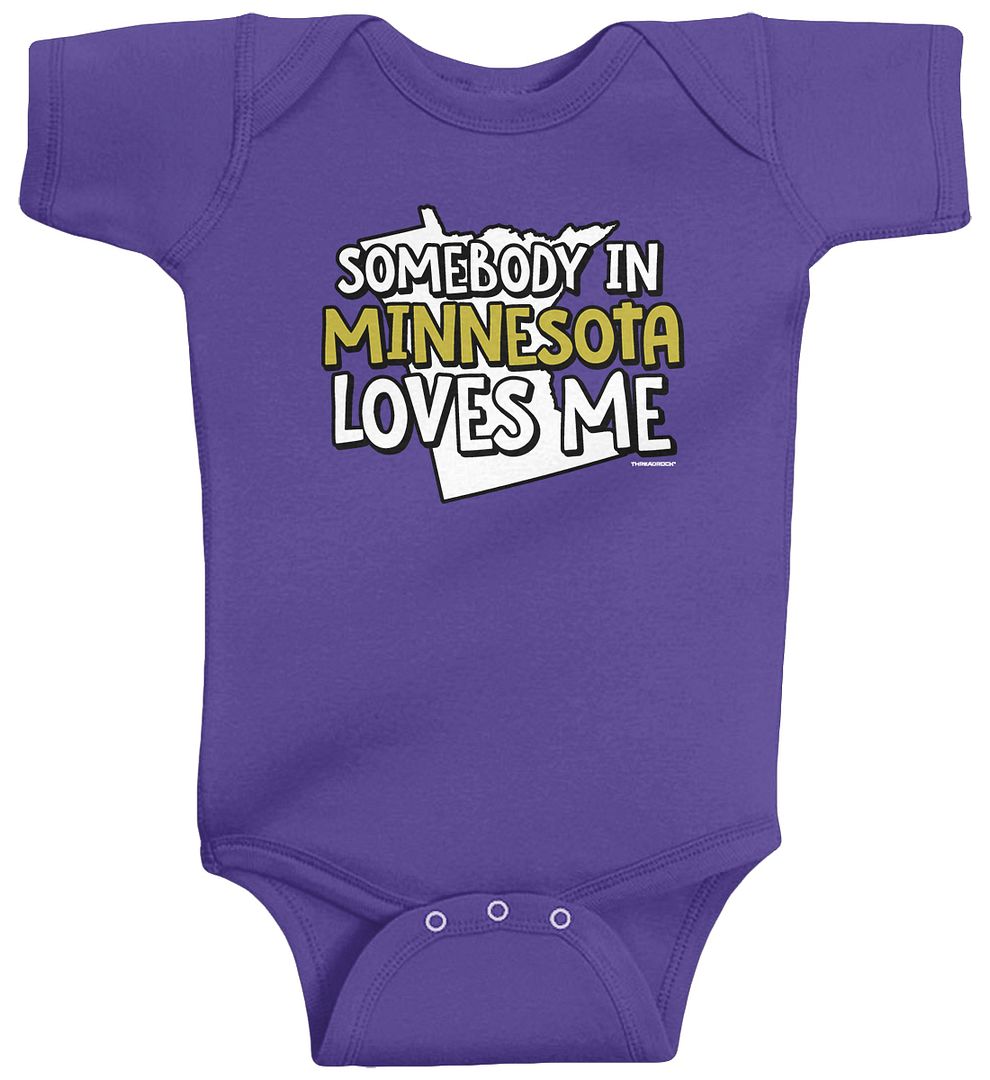 Threadrock Baby Somebody In Minnesota Loves Me Kleinkind Body Gopher State - Bild 4 von 5