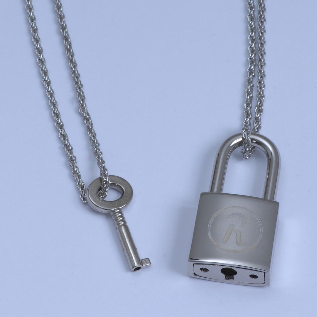 NANA Ren Lock + Key Necklace Set Cosplay Ai Yazawa Anime Punk Lovers