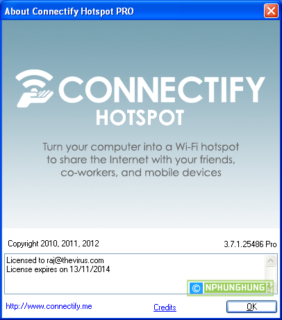 Connectify PRO 3.7.1.25486