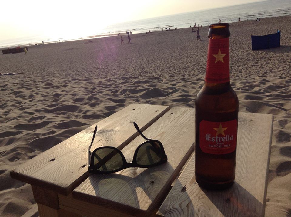Foto da praia próxima a Amsterdã