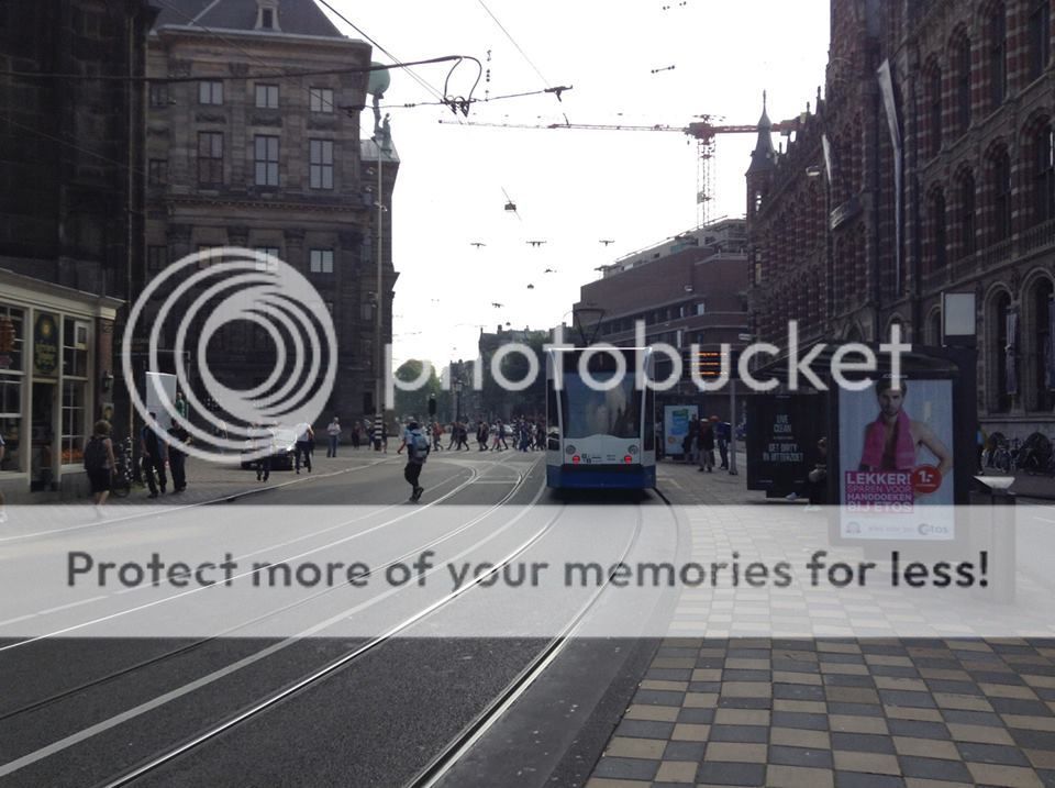 Foto da rua em Amsterdã