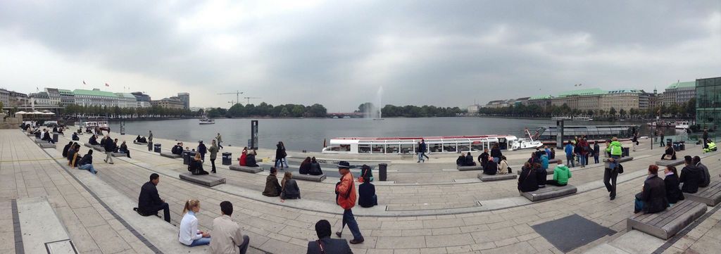 Foto do lago em Hamburgo