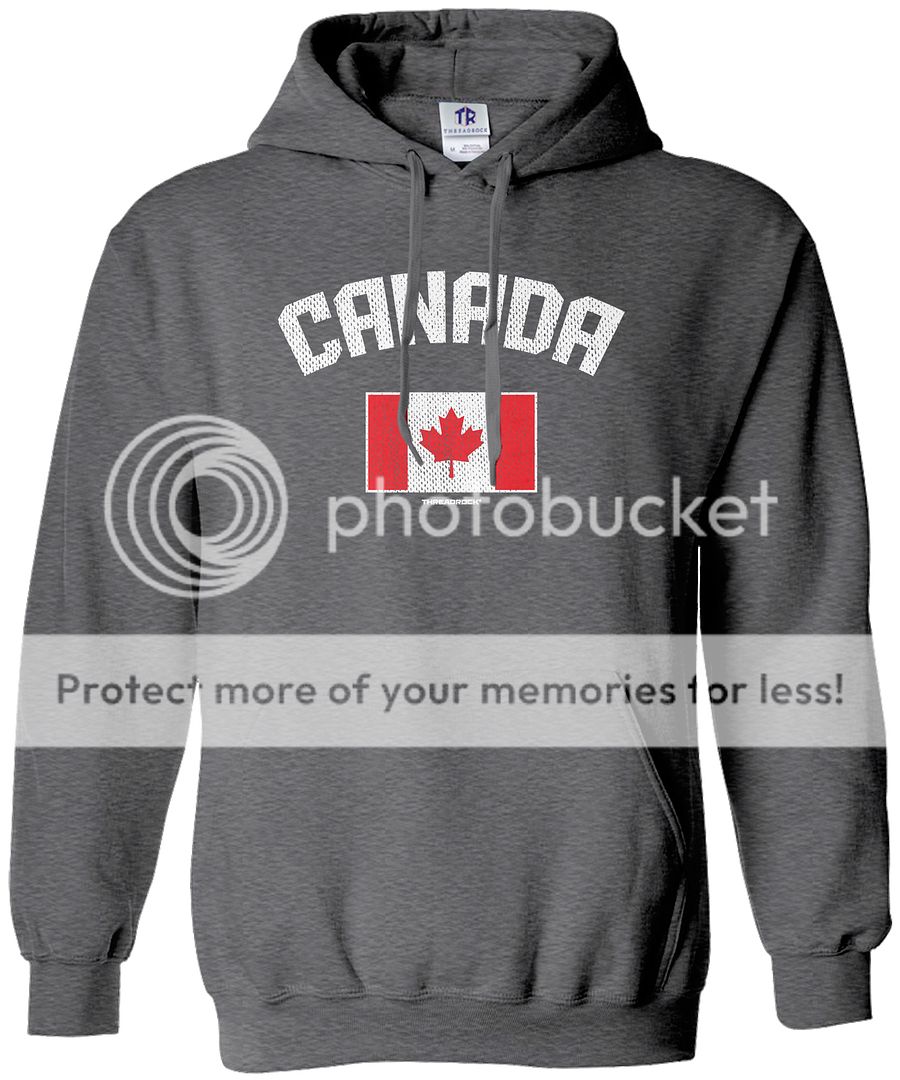 Threadrock Women's Canada Canadian Flag Hoodie Sweatshirt Country Pride ...