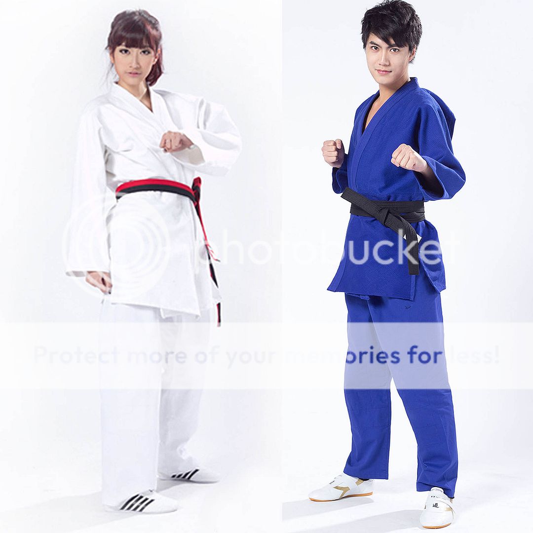 Hot New White/Blue Kimono Jiu Jitsu Judo Uniform with FREE BELT * 3XS ...