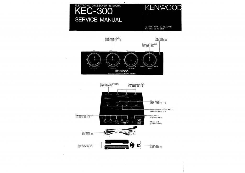 kenwood kec 300 crossover din plugs? -- posted image.