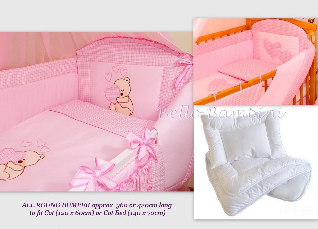 120 // 60 cm 6P beddingsetwith tutto PARAURTI PER CULLA Letto 100/% COTONE! 140 // 70