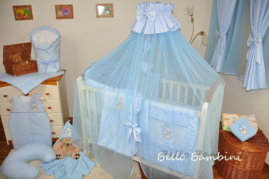 10pbaby Bedding Set Bumper Canopy Rod Duvet Canopy 4 Cot Bed Or