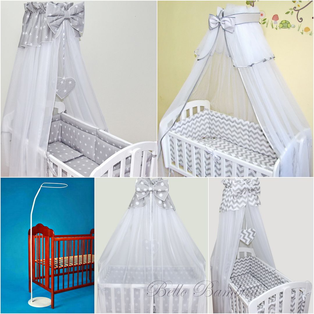 Canopy Drape With Free Standing Holder To Fit Baby Swinging Crib