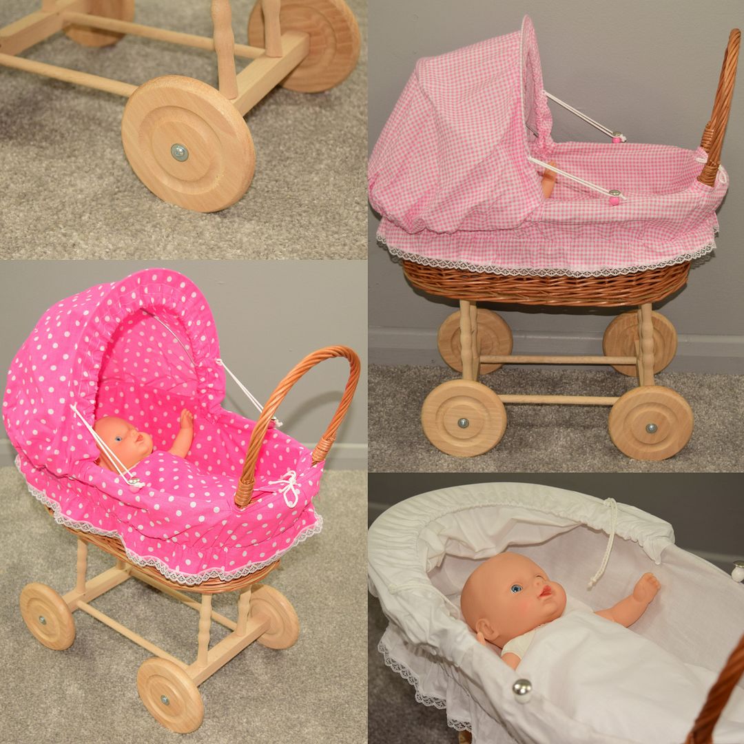 wooden pram stroller